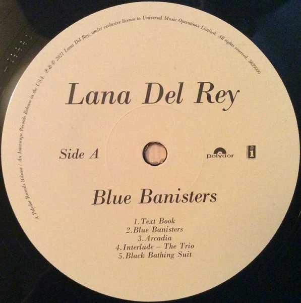 Blue Mėlyna Vinilinė plokštelė - Lana Del Rey - Mėlyna Banisters 2LP