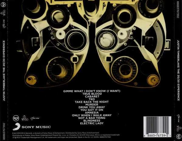 Justin Timberlake ‎– The 20/20 Experience (2 Of 2) 2CD