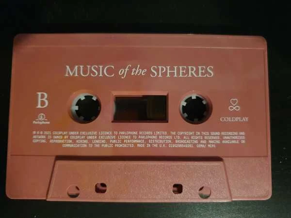 Kasetė - Coldplay – Music Of The Spheres MC (Raudona Coloured)