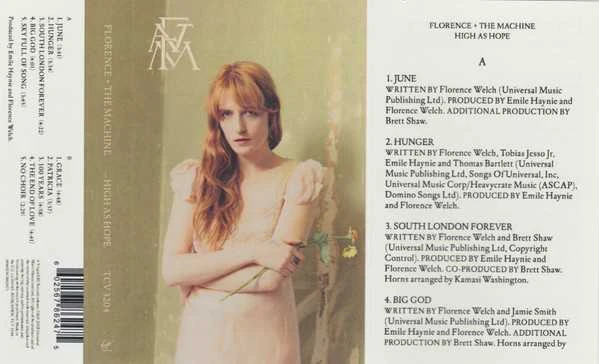 Kasetė - Florence And The Machine – High As Hope MC