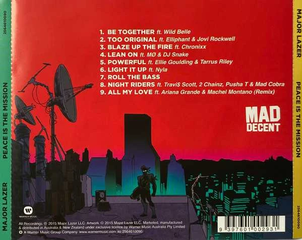 Major Lazer – Peace Is The Mission CD