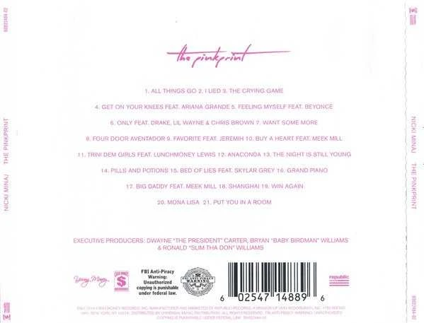 Nicki Minaj - The Pinkprint CD
