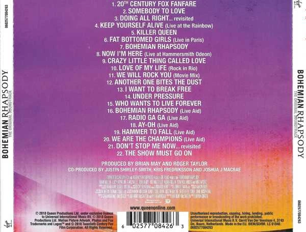 Queen - Bohemian Rhapsody (The Original Soundtrack) CD