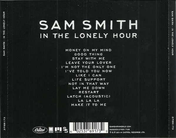 Sam Smith - In The Lonely Hour CD