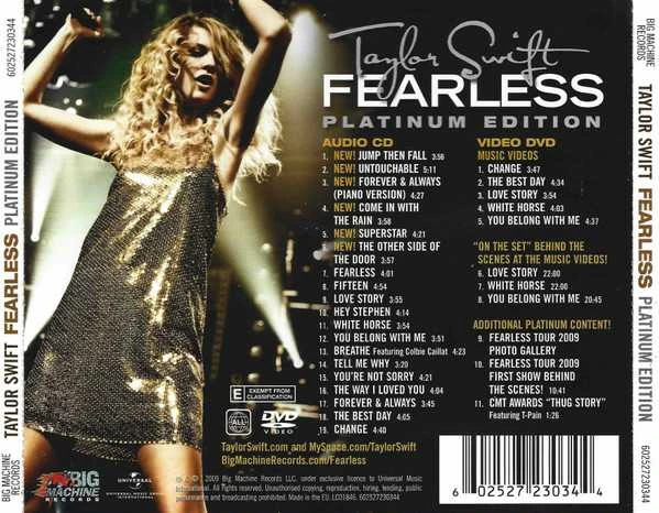 Taylor Swift - Fearless CD