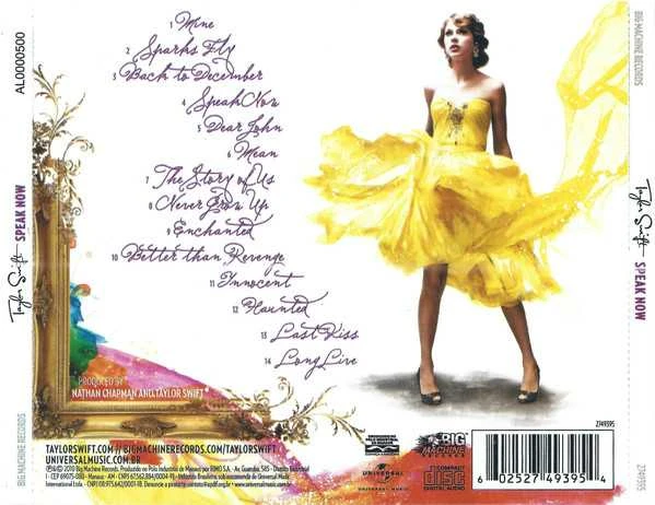 Taylor Swift - Speak Now CD