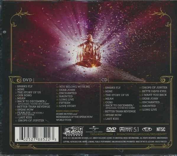 Taylor Swift - Speak Now World Tour Live CD+DVD
