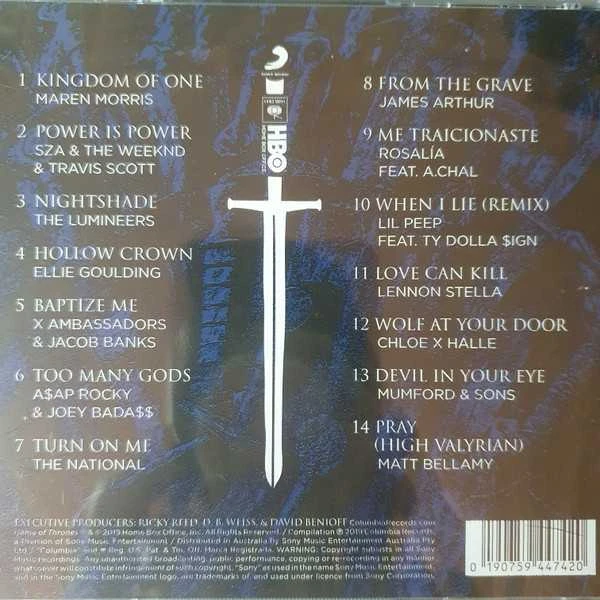 Various – For The Throne (Music Inspired By The HBO Series Game Of Thrones) CD