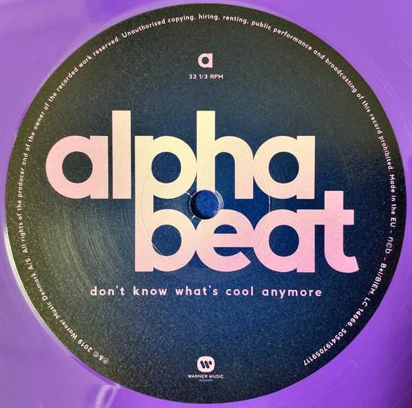 Vinilinė plokštelė - Alphabeat – Don't Know What's Cool Anymore 1LP (Violetinė Coloured)
