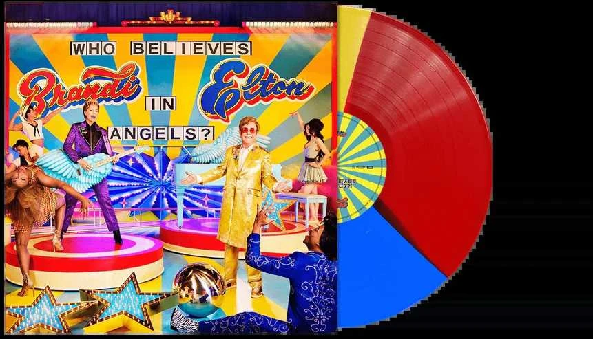 Vinilinė plokštelė – Elton John & Brandi Carlile - Who Believes In Angels? LP (Tri-Coloured)