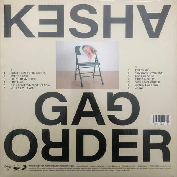 Vinilinė plokštelė - Kesha - Gag Order 1LP (Baltas Coloured)