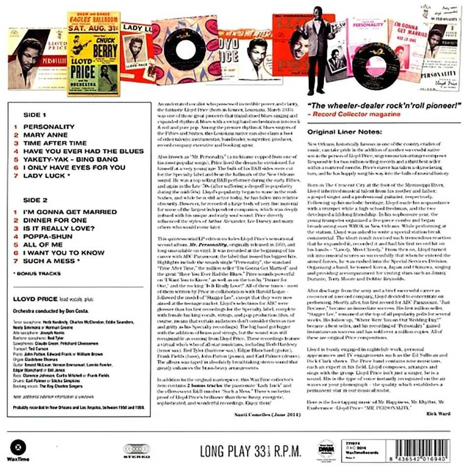 Vinilinė plokštelė - Lloyd Price – Mr. Personality 1LP