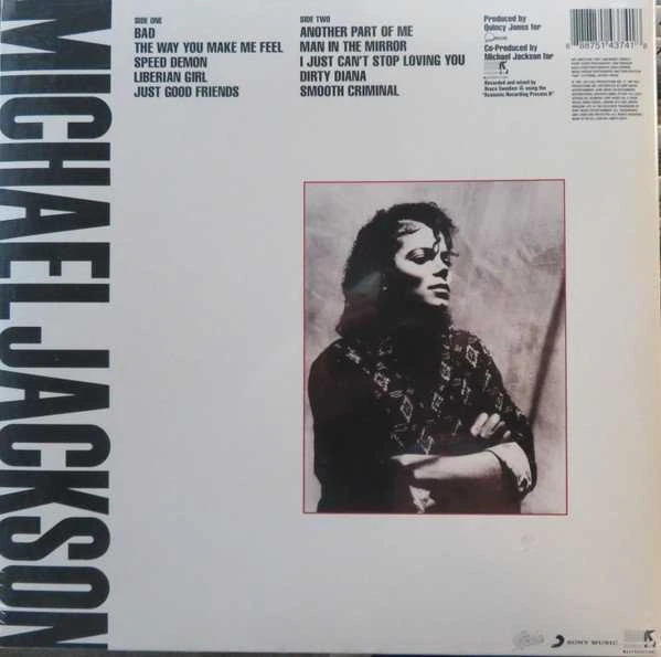 Vinilinė plokštelė – Michael Jackson – Bad LP