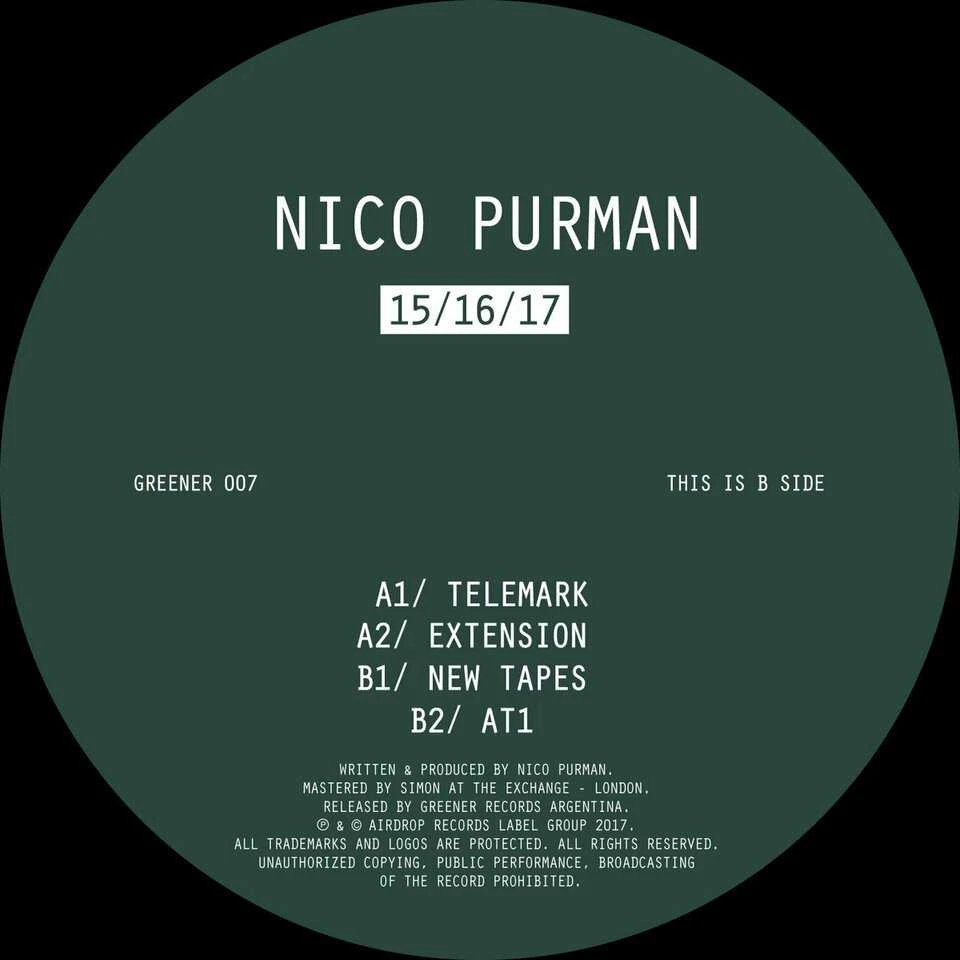 Vinilinė plokštelė - Nico Purman – 15/16/17, EP