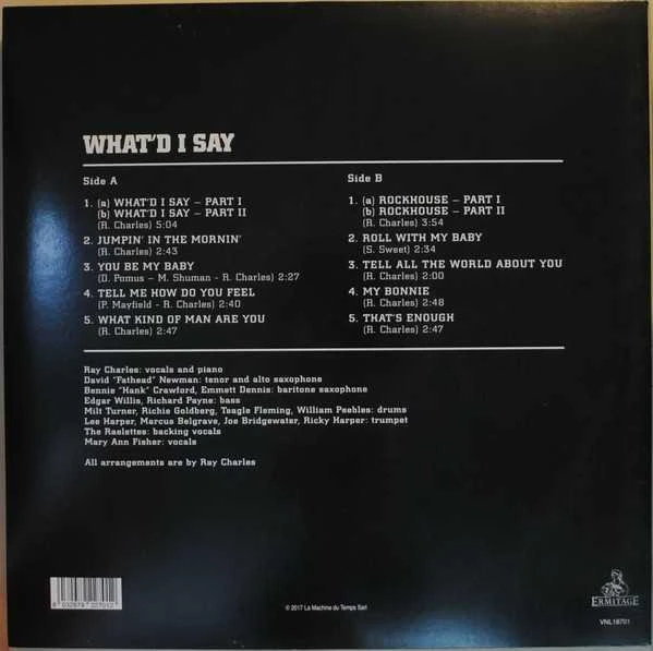 Vinilinė plokštelė - Ray Charles - What'd I Say LP