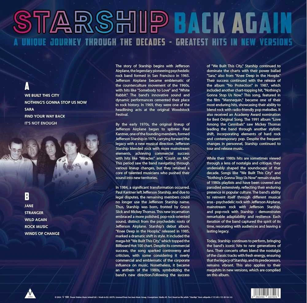 Vinilinė plokštelė - Starship - Starship Back Again LP