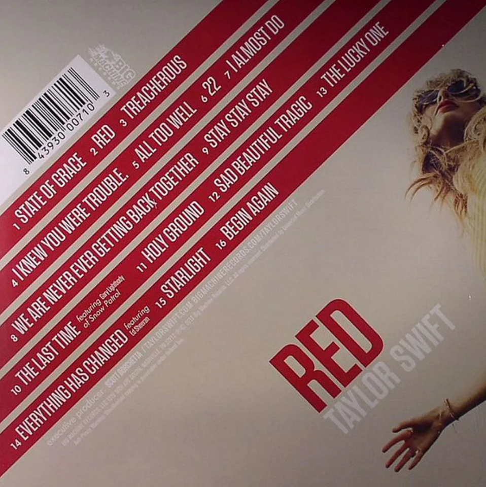 Vinilinė plokštelė - Taylor Swift - Raudona 2LP