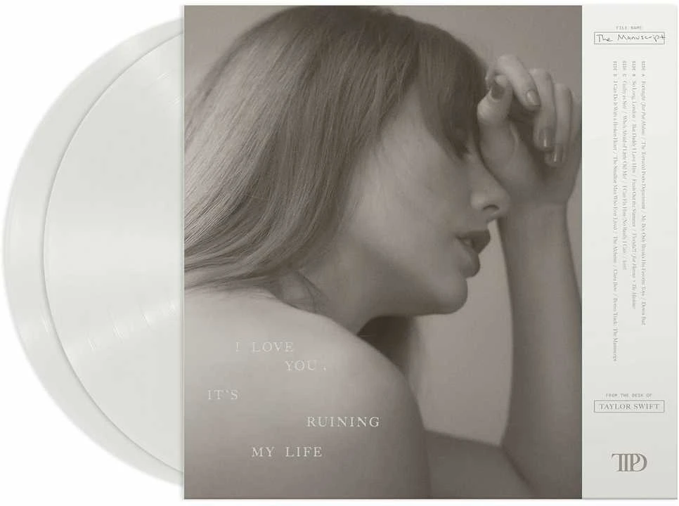 Vinilinė plokštelė - Taylor Swift - The Tortured Poets Department 2LP (Ghosted Baltas coloured)
