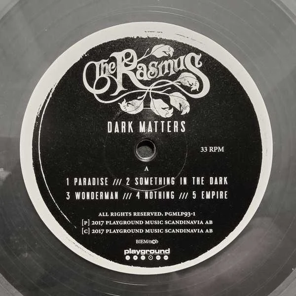 Vinilinė plokštelė - The Rasmus – Dark Matters LP (Transparent Vinyl)