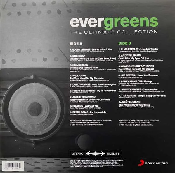 Vinilinė plokštelė - Various - Evergreens - The Ultimate Collection LP