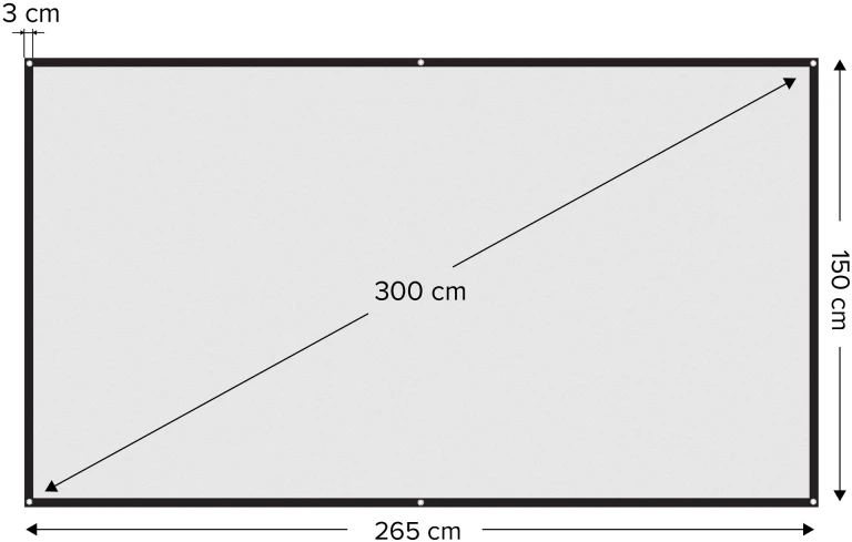 Camrock P 120 Portable Projection Screen