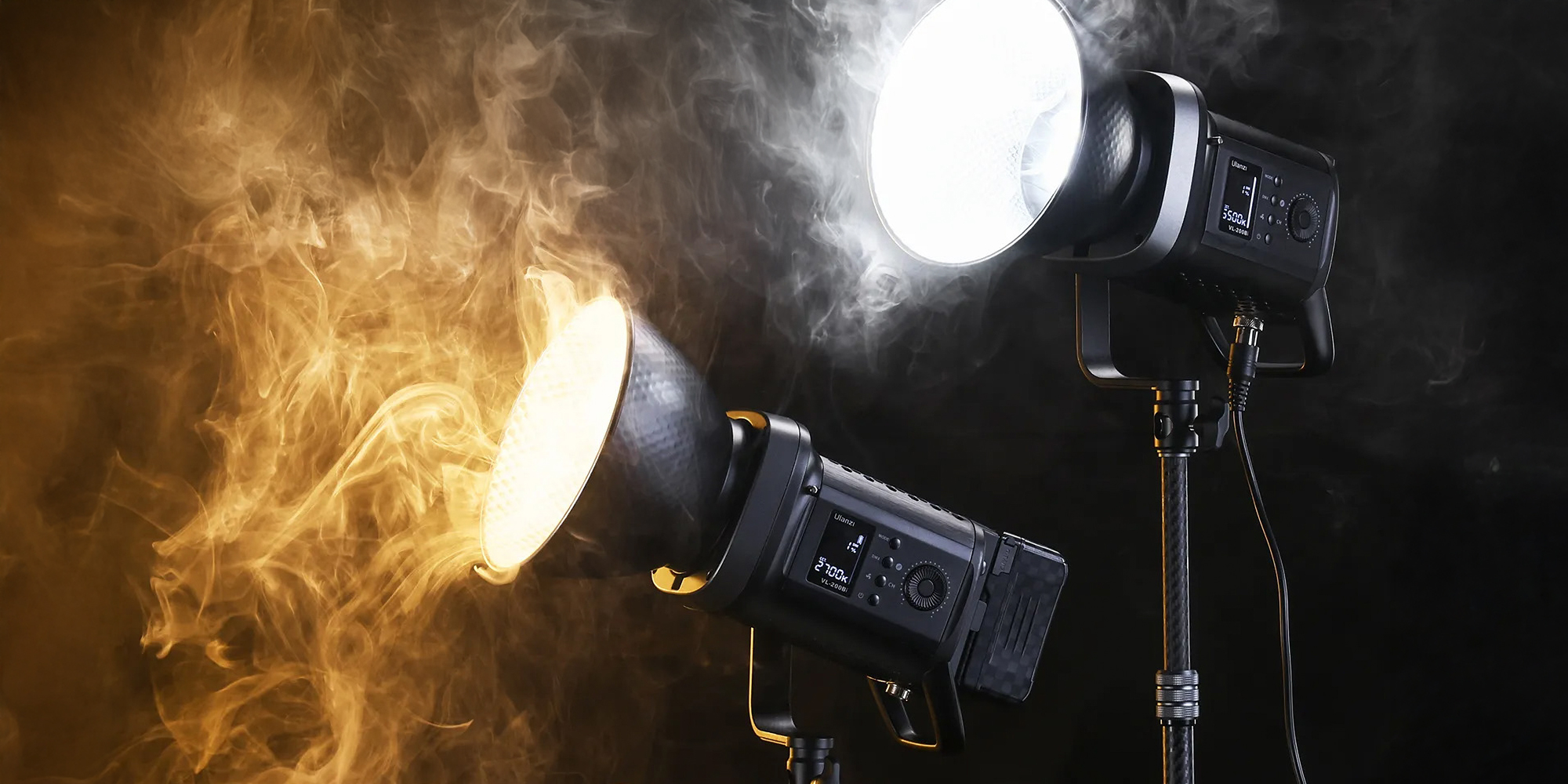 Šviestuvas Ulanzi VL-200Bi 200 W V-Mount, L079CNA1 aprašymas - Prekės nuotrauka