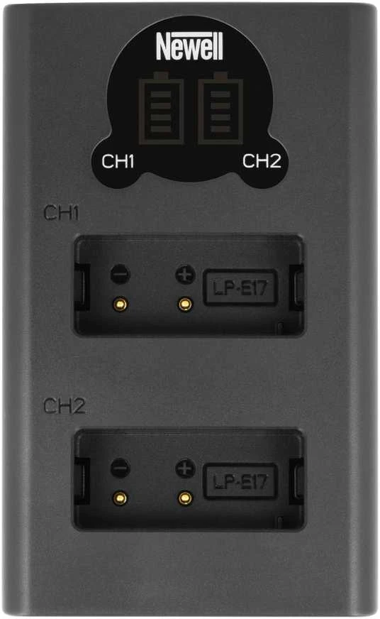 Newell DL-USB-C dviejų kanalų įkroviklis, skirtas LP-E17