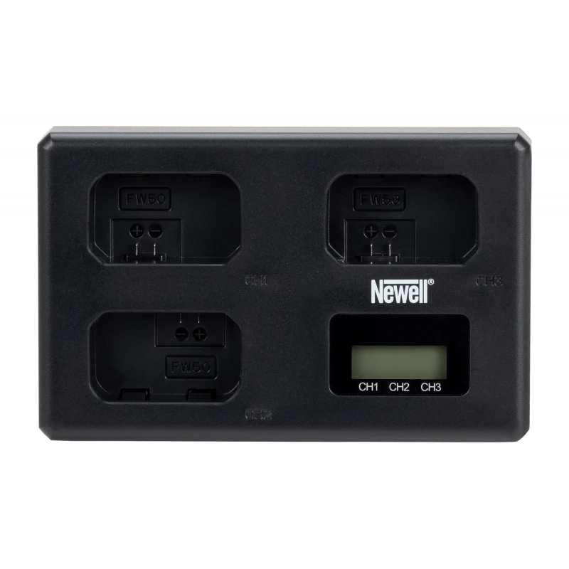 „Newell TT-USB-C“ trijų kanalų įkroviklis, skirtas „NP-FW50“ ir „Sony“ įkrovikliams