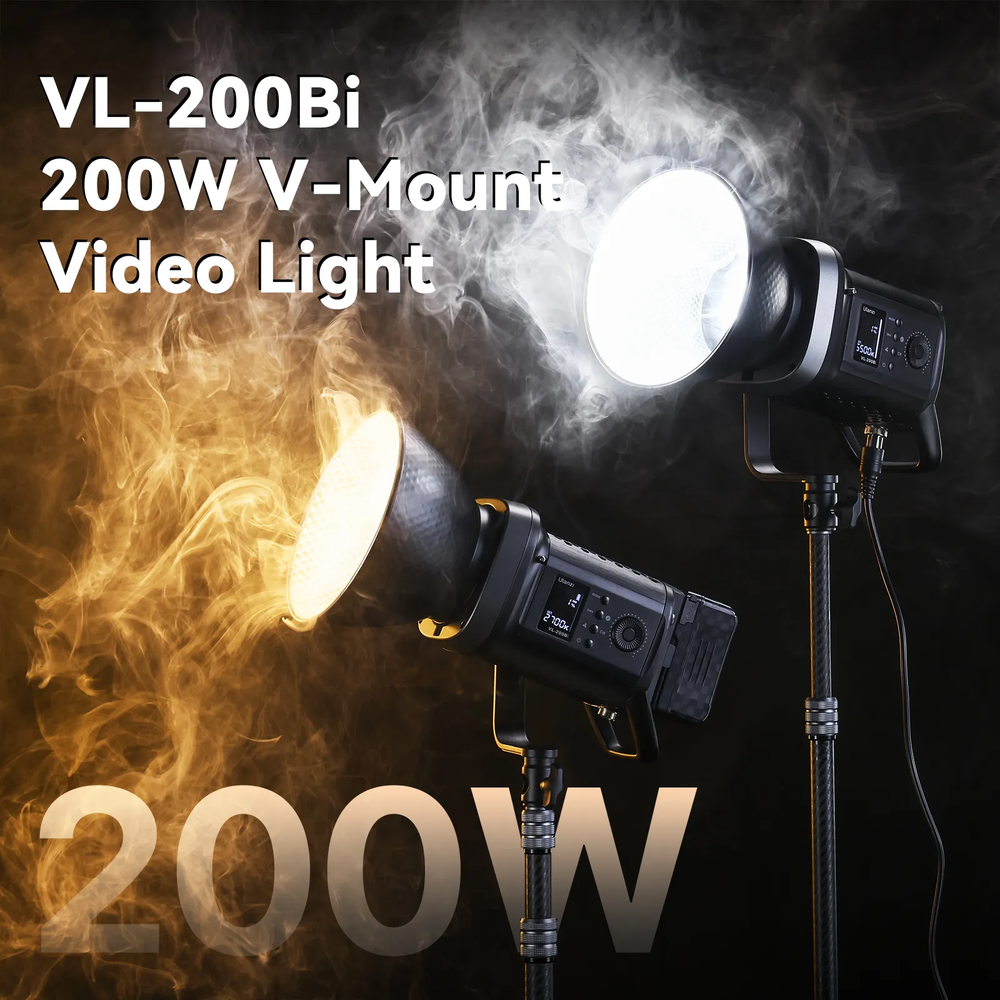 Šviestuvas Ulanzi VL-200Bi 200 W V-Mount, L079CNA1