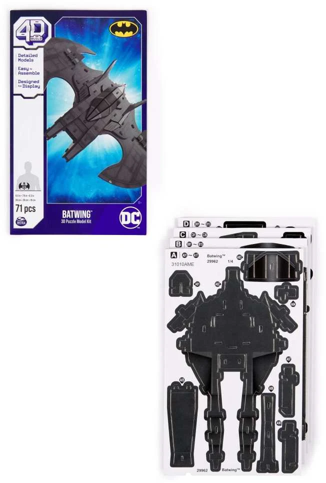 4D Build - Batwing 4D figūrėlės dėlionė, 71 vnt.