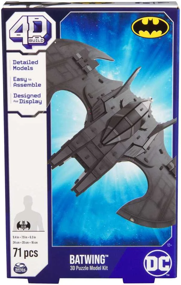 4D Build - Batwing 4D figūrėlės dėlionė, 71 vnt.