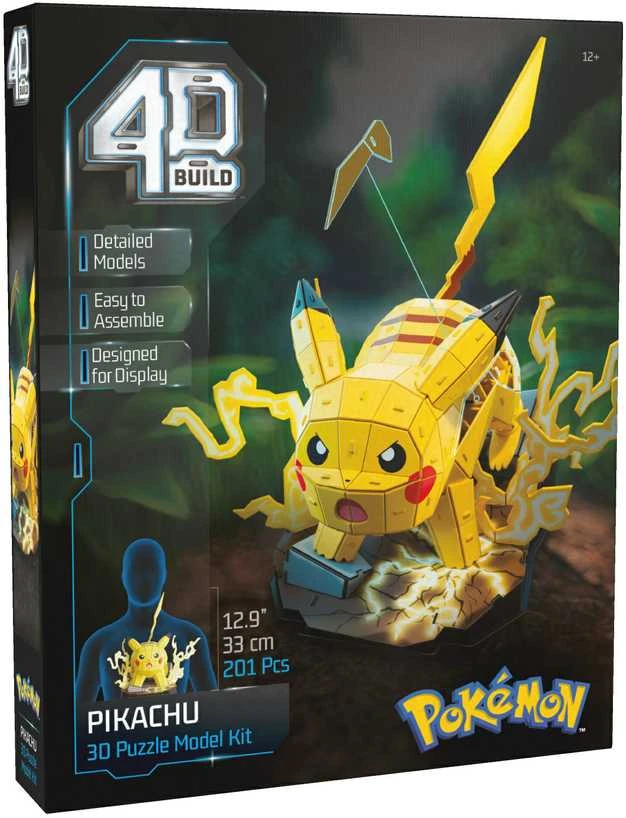 Spin Master 4D dėlionė „Pokemon Pikachu“ 3D dėlionė, 201 detalė, 33 cm
