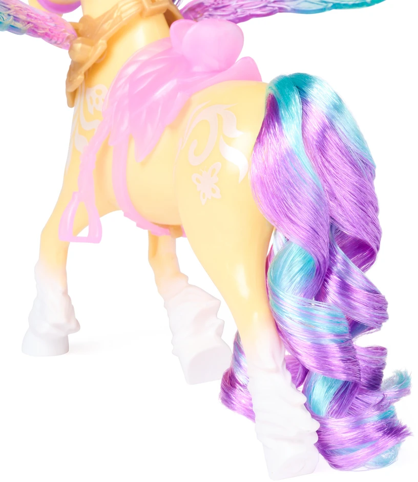 Akademia Jednorożców Magia Skrzydeł Rinkinys lalka Ava i figurka jednorożca Leaf + priedai Unicorn Academy Wing Magic