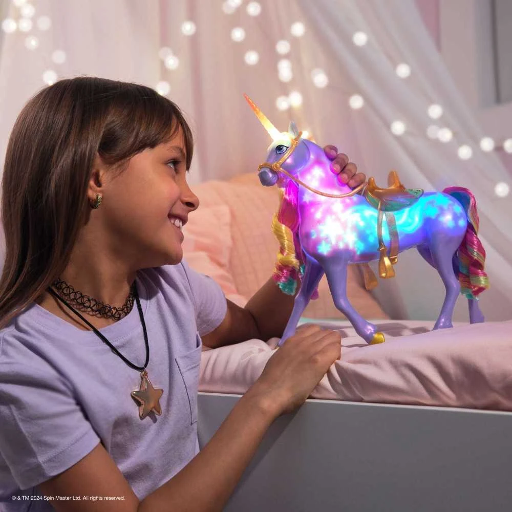 Unicorn Academy Rainbow Light-up Wildstar Vienaragis, 28 cm