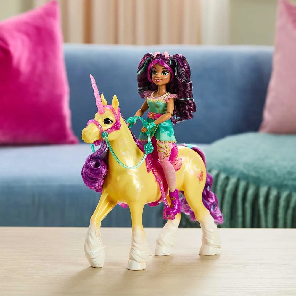 Unicorn Vienaragio akademijos rinkinys Vienaragio lapo figūrėlė + vienaragio aksesuarai Academy