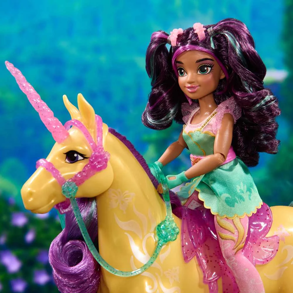 Unicorn Vienaragio akademijos rinkinys Vienaragio lapo figūrėlė + vienaragio aksesuarai Academy