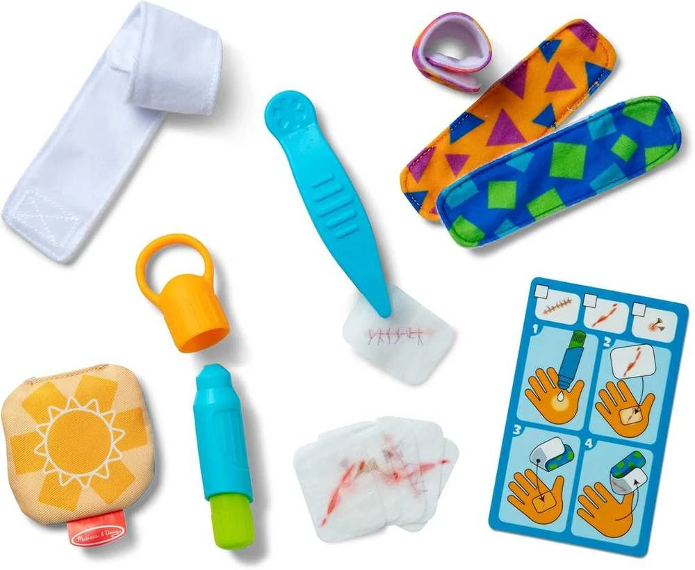 Dėlionė Polesie MELISSA & DOUG žaidimų rinkinys „Boo-Boos & Bandages“ daugkartinio naudojimo žaidimų rinkinys