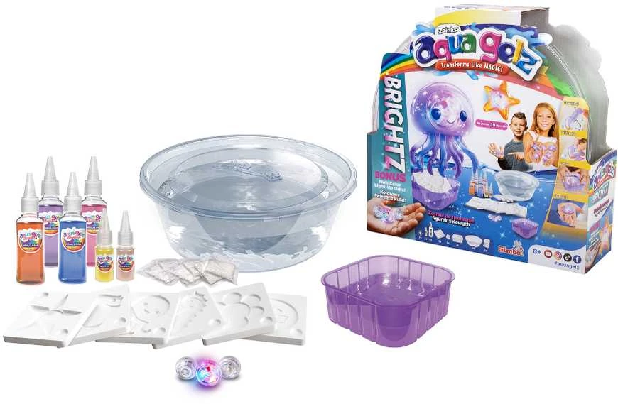 Smoby Minkšti pliušiniai šviečiantys kamuoliukai Aqua Gelz Deluxe