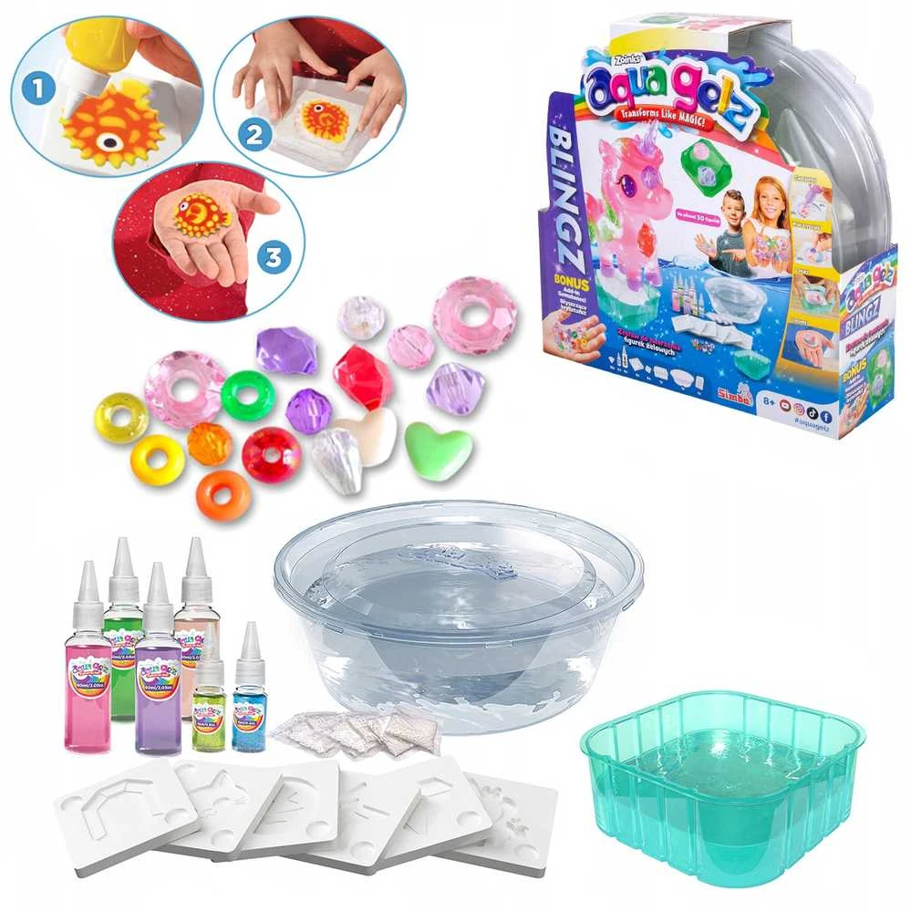 Simba Smoby Minkštas pliušinis žaislas Aqua Gelz Deluxe su cirkoniais