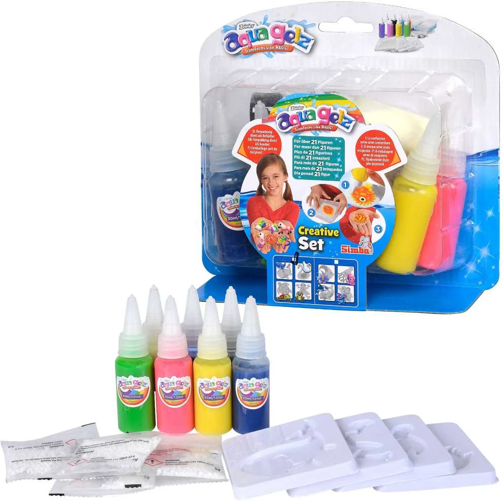 Simba Kūrybinis rinkinys aqua gelz su 7 spalvotais geliais ir formelėmis