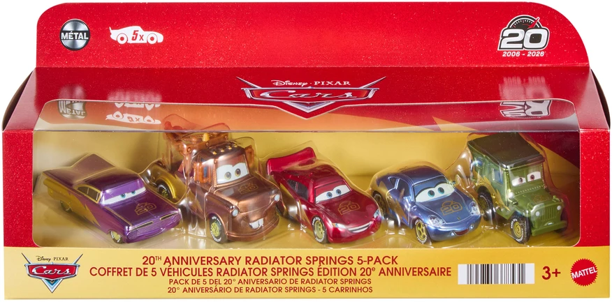 Žaisliniai automobiliai Mattel 20 metų jubiliejui 5 vnt