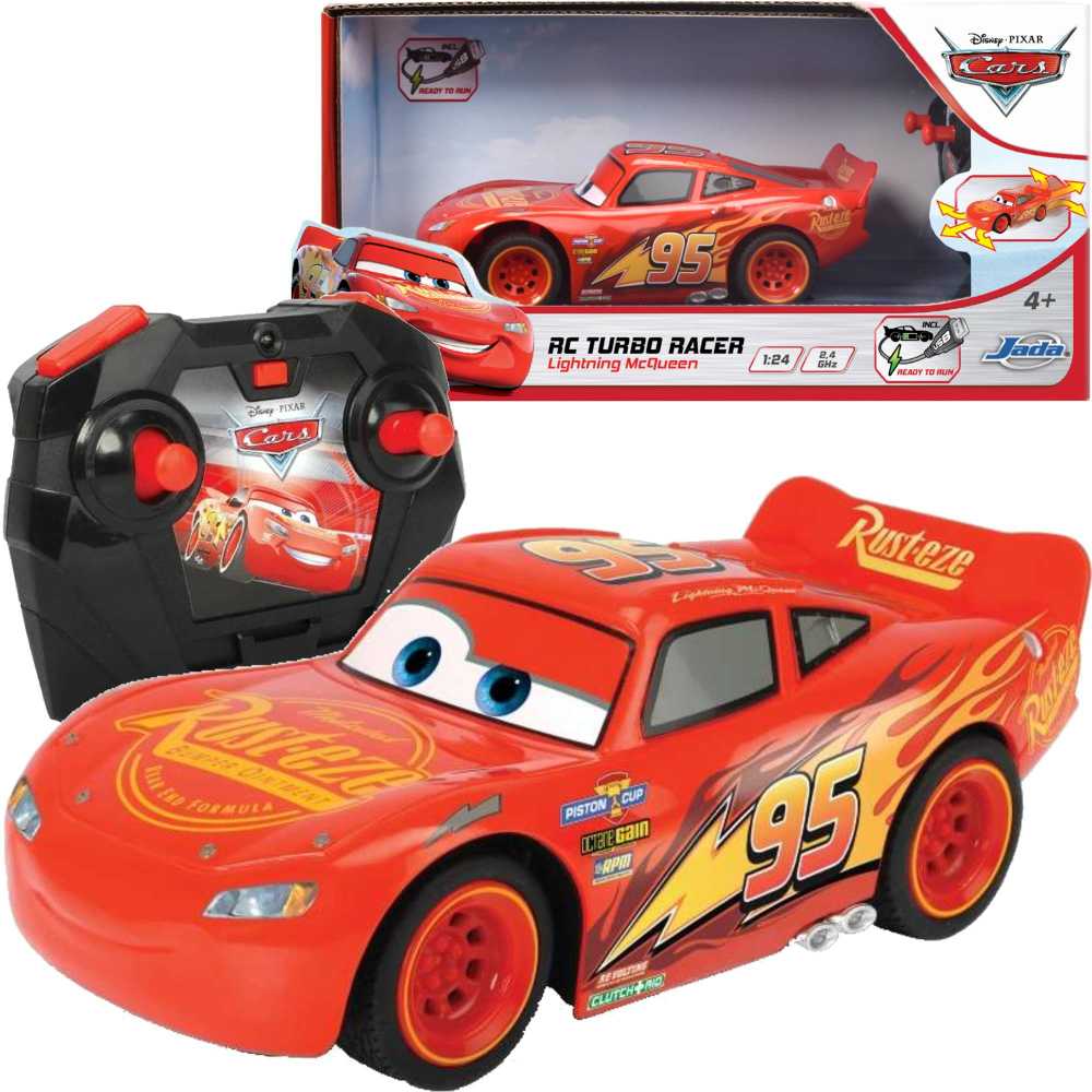 Dickie „Disney Disney Cars Zigzag McQueen Cars Turbo RC nuotolinio valdymo pultas“