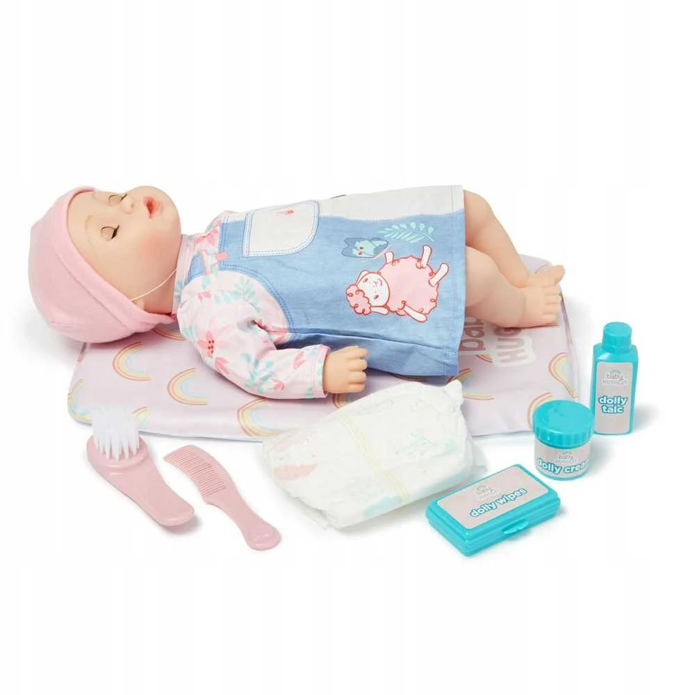 Baby Huggles Casdon persirengimo kilimėlis lėlės vystyklai + priedai