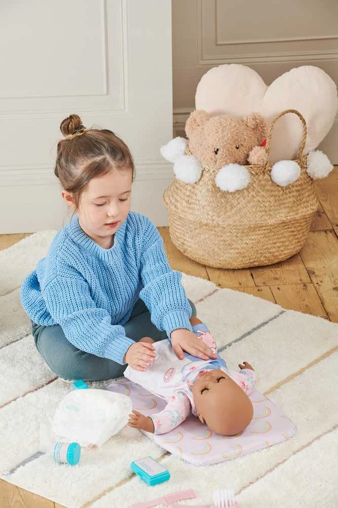 Baby Huggles Casdon persirengimo kilimėlis lėlės vystyklai + priedai