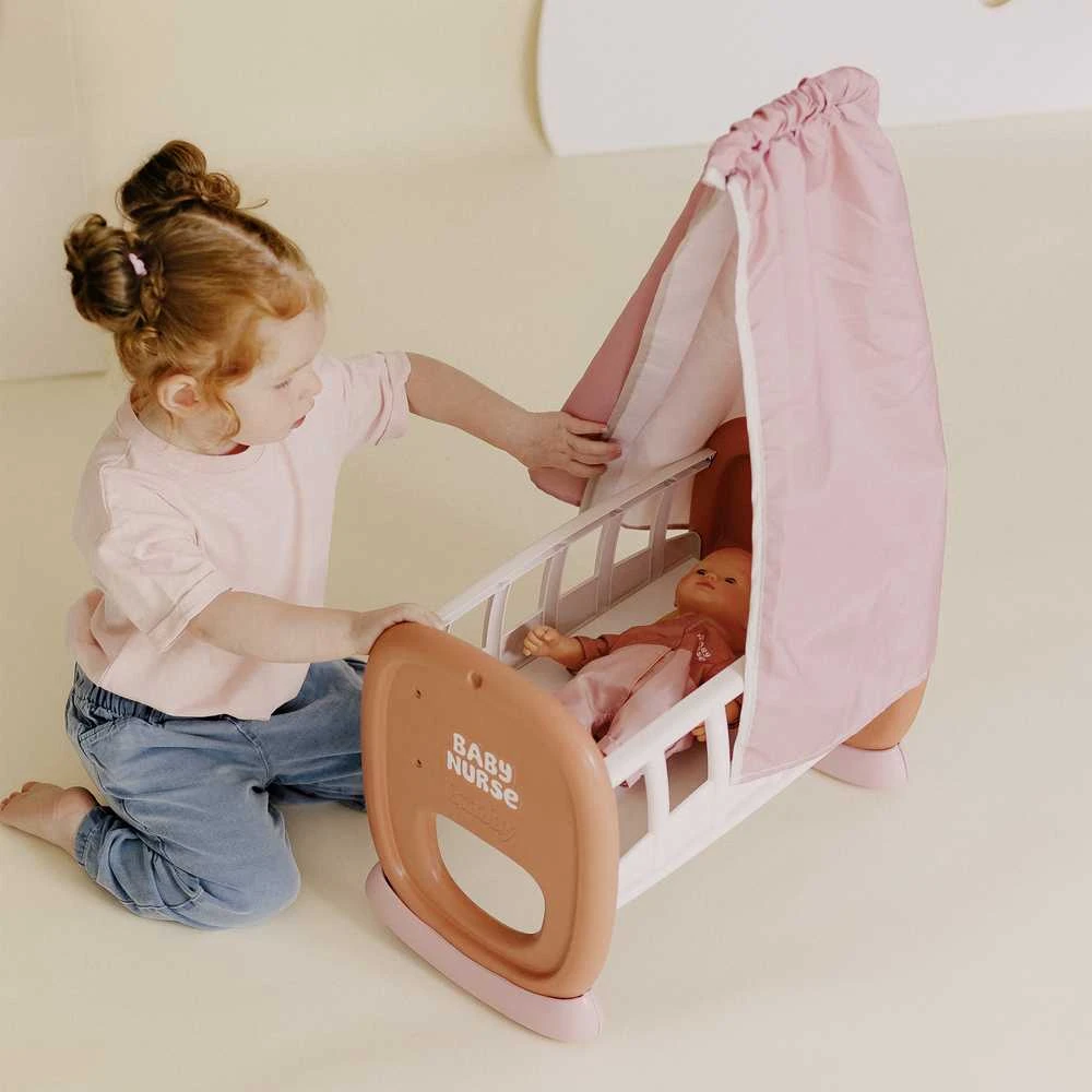 Smoby Baby Nurse lopšys su baldakimu