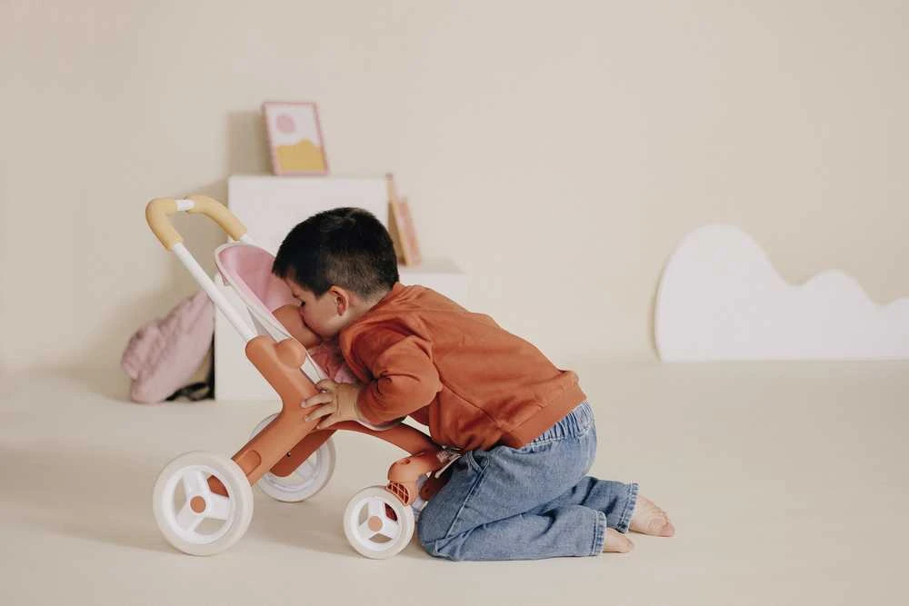 Vaikiškas lėlių vežimėlis Smoby Baby Nurse 42 cm lėlėms