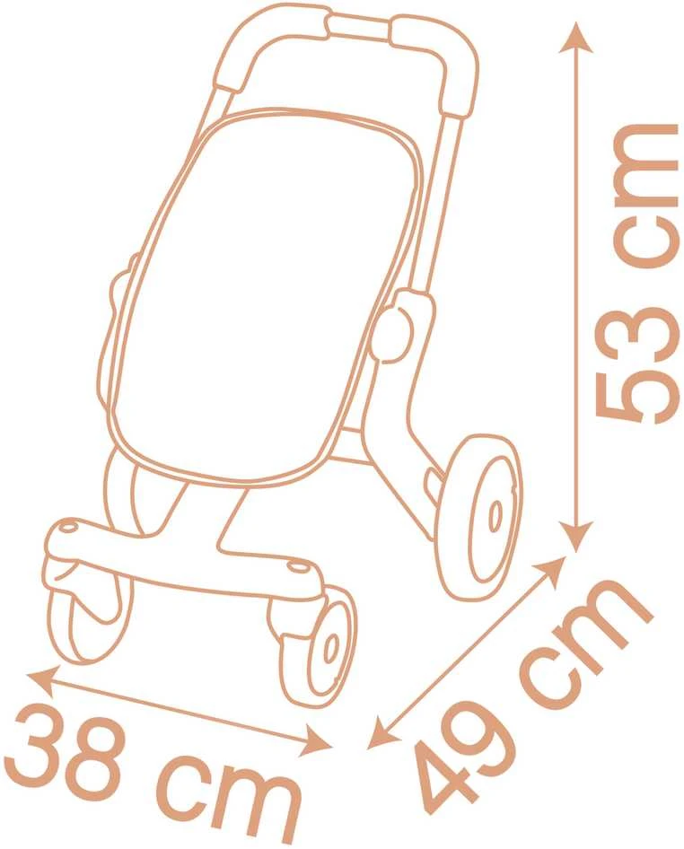 Vaikiškas lėlių vežimėlis Smoby Baby Nurse 42 cm lėlėms