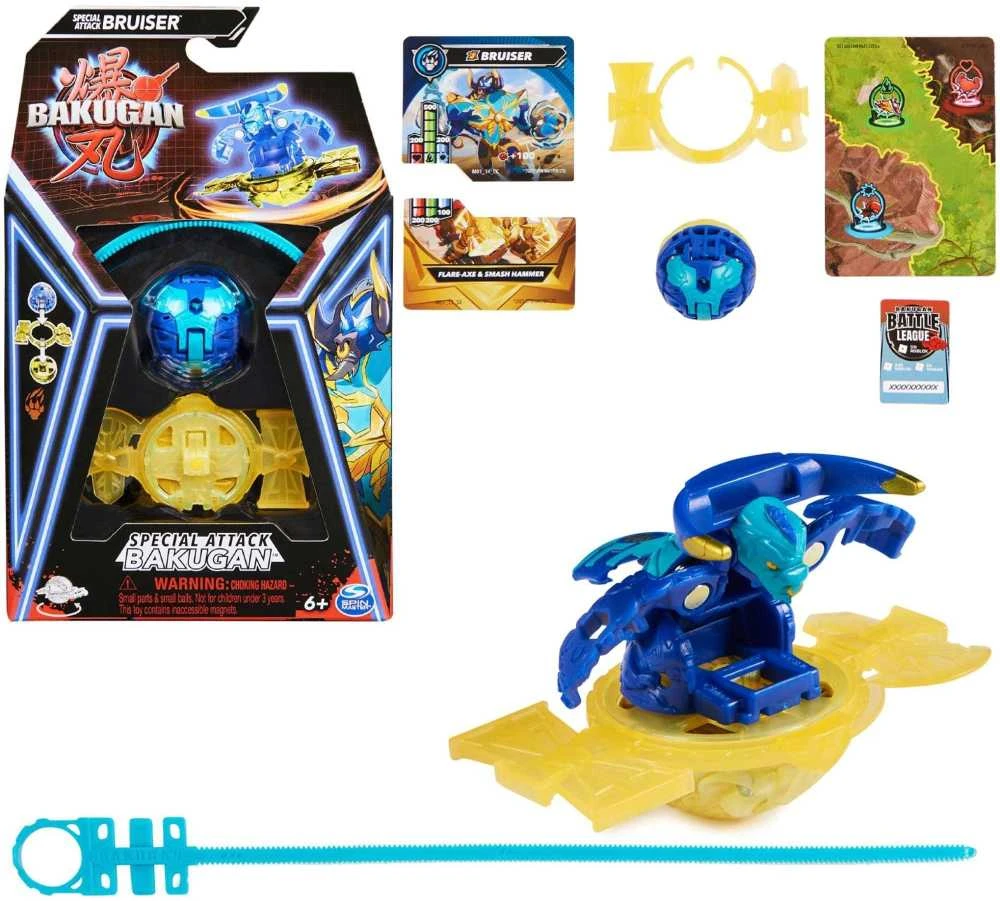 Bakugan Komplektas Special Attack Bruiser Sukasi spalvinga veiksmo figūrėlė + kortelės