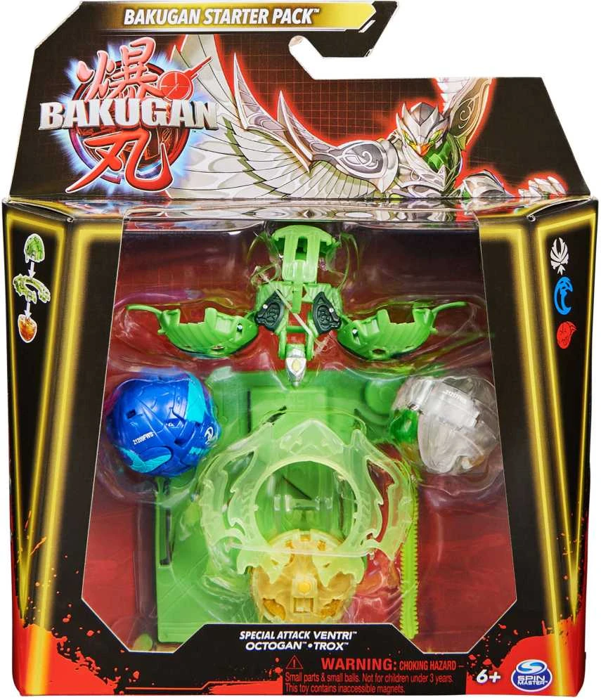 Bakugan Rinkinys Starter Special Attack Ventri Octagon Trox 3 figūrėlės