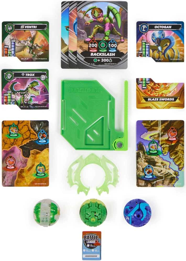 Bakugan Rinkinys Starter Special Attack Ventri Octagon Trox 3 figūrėlės
